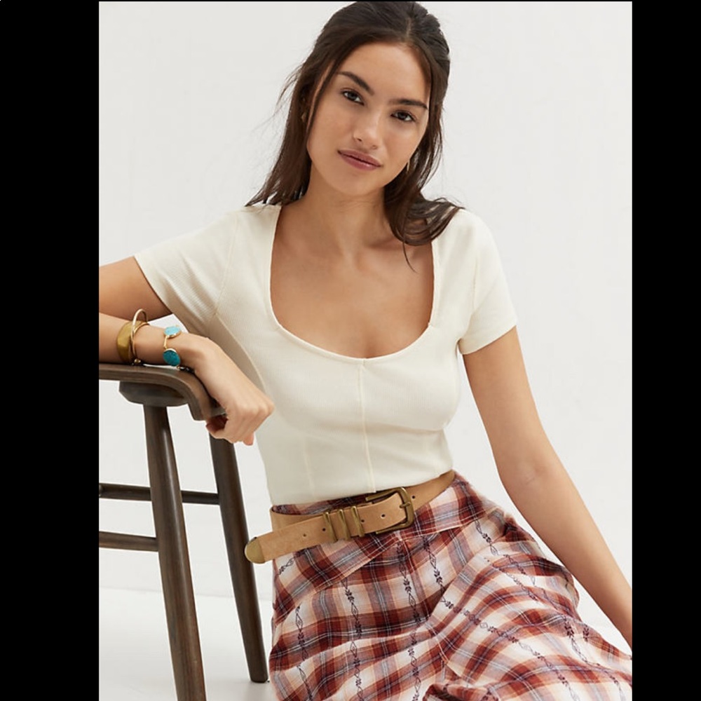 Maeve Sweetheart top in ivory